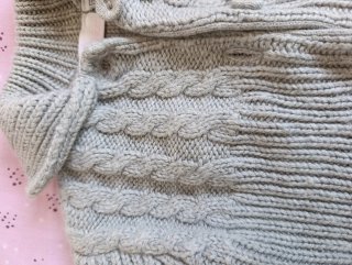 Chaqueta lana bebé 12 meses flores