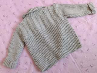 Chaqueta lana bebé 12 meses flores