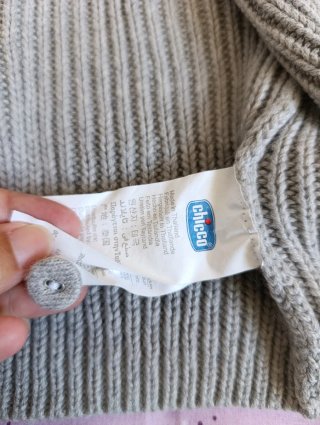 Chaqueta lana bebé 12 meses flores