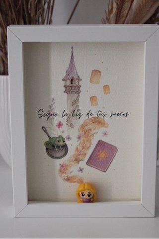 Cuadro Ilustración Rapunzel