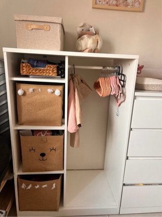 OFERTA Minicuna Blanca con colchón + cómoda blanca