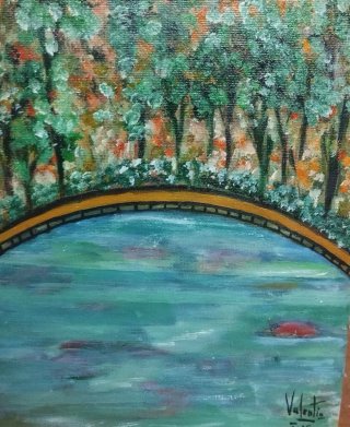 Óleo pequeño pintado a mano