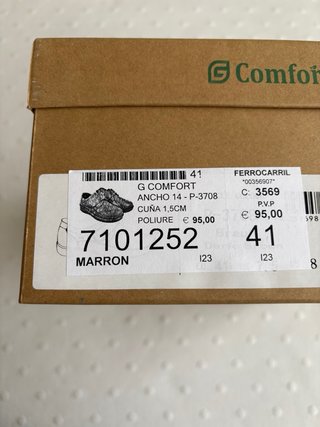 Zapatos ortopédicos para hombre Talla 41.