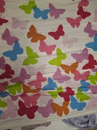 Conjunto de Lámpara y Estor con Mariposas