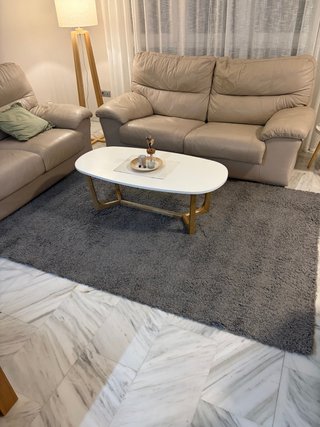 Alfombra gris 160 x 230 cm
