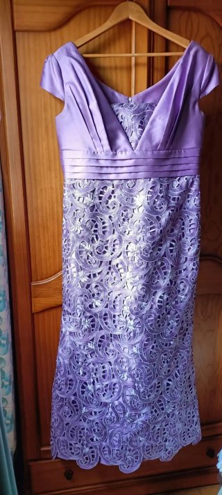 Vestido de Fiesta 2 Piezas Morado