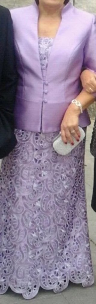 Vestido de Fiesta 2 Piezas Morado