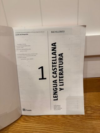 Lengua castellana y Literatura 1 Bachillerato