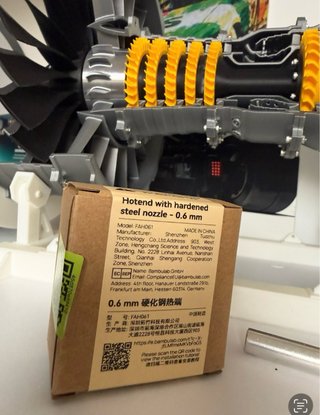Hotend Bambu Lab Original 0.6mm