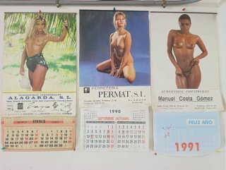 3 Pósters Calendarios Antiguos de Taller