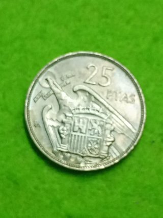 Serie BA.Lote de 2 Monedas de 5 y 25 Pesetas.