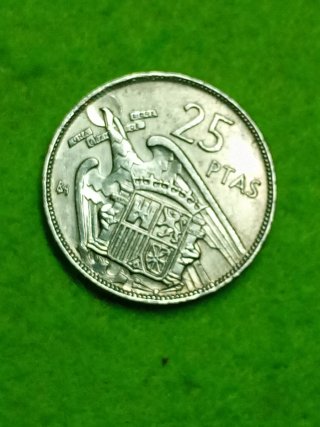 Serie BA.Lote de 2 Monedas de 5 y 25 Pesetas.