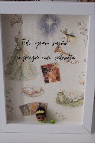 Cuadro Decorativo Tiana y el Sapo