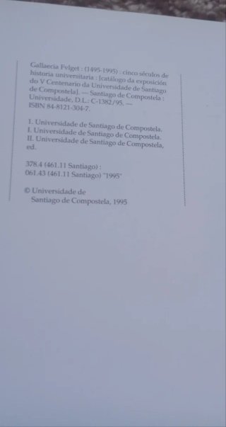 Gallaecia fulget cinco séculos de historia univ...