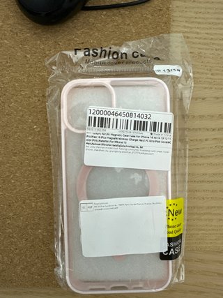 Funda magsafe transparente rosa iPhone 13