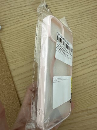 Funda magsafe transparente rosa iPhone 13