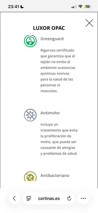 Estor enrollable opaco motor electrico CORTINAS.es