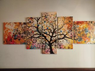 Cuadro Árbol de la Vida Multicolor