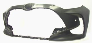 Parachoques Delantero Imprimado Con 2 Agujeros Sensores para Mazda 2 2022 y Toyota YARIS 2020