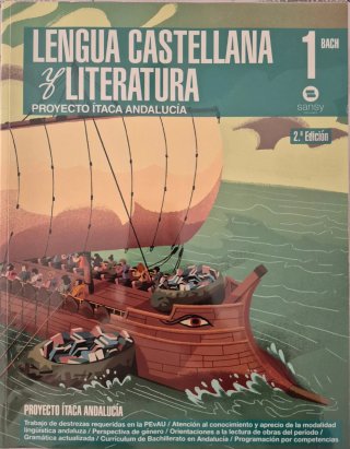 Libro de Lengua castellana y literatura de 1o bto.
