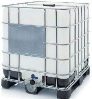 Contenedor IBC con palet plástico