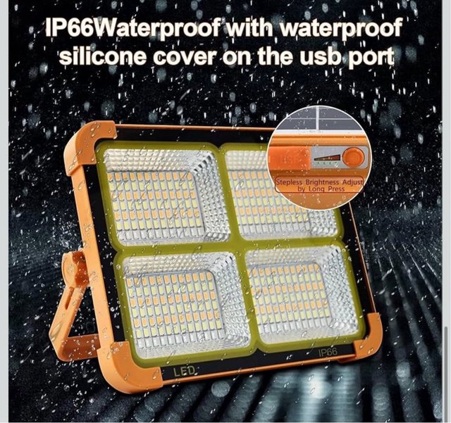 Luz solar Portatil con power Bank 12000mAh