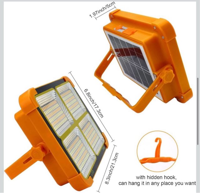 Luz solar Portatil con power Bank 12000mAh