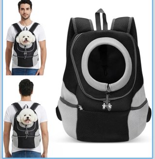 Mochila Portátil y Ajustable para Mascotas, Transp