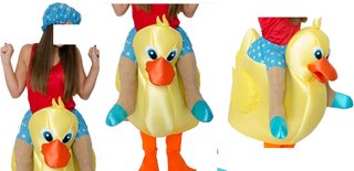 Disfraz de Jinete sobre Patito de Goma