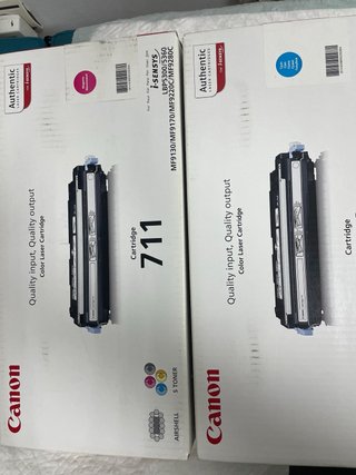 2 Toners Canon 711 Magenta y Cyan