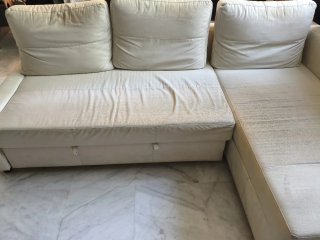 Sofá Chaise Longe Friheten Ikea Blanco