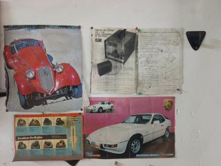 Set de 4 Pósters de Coches Clásicos