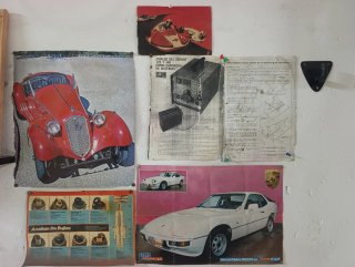 Set de 4 Pósters de Coches Clásicos