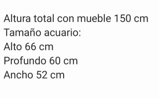 ACUARIO 130L CON MUEBLE