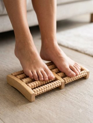 Masajeador de pies de madera