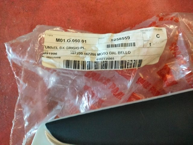 Coppia Fianchetti Aprilia SR Grigio PL