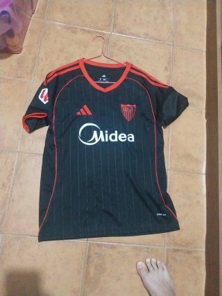 Camiseta Sevilla FC Adidas Negra Midea