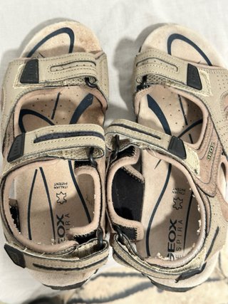 Sandalias Geox Respira Piel Marrón Talla 41