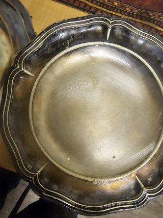 2 Bandejas Antiguas Pesadas