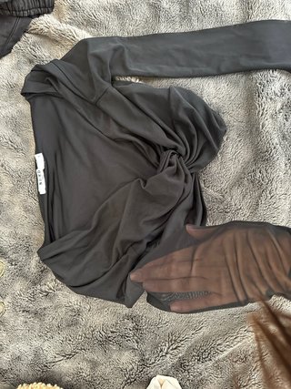 Top NA-KD Negro Talla S