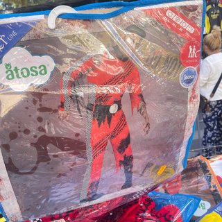 Disfraz Atosa Adulto Rojo y Negro