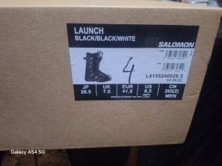 Botas Salomon Launch Black/White Talla 4