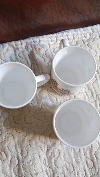 3 Tazas Vintage Arcopal Pitufos