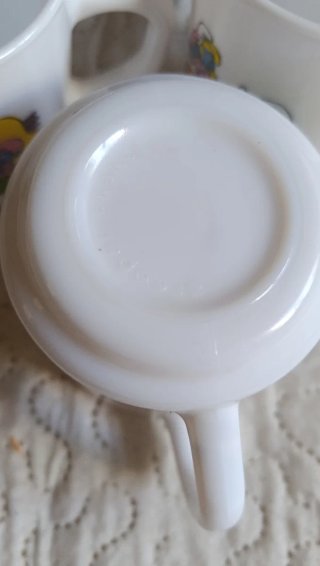 3 Tazas Vintage Arcopal Pitufos