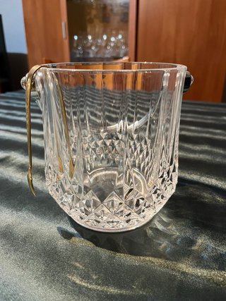Cubitera de Cristal con Asa y Pinzas