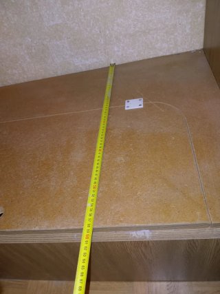 Sofá y mesa para caravana