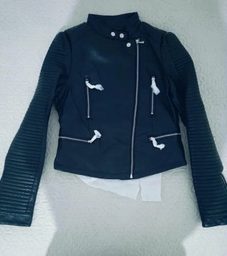 Chaqueta de Cuero Negra