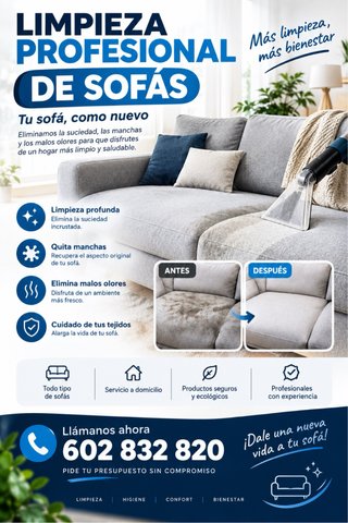 Limpieza sofas