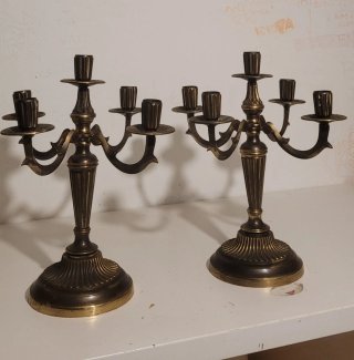 Coppia Candelabri Vintage