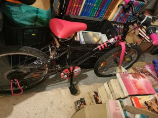 Trío Infantil Naranja y Bicicleta